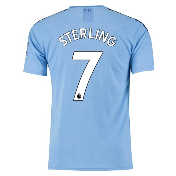 Camiseta Manchester City NO.7 Sterling 1ª Kit 2019 2020 Azul